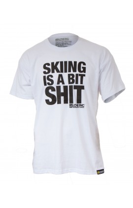 Skiing Is A Bit Shit Tshirt - White